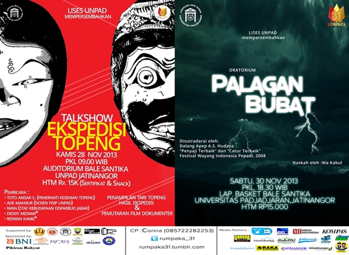 Oratorium 'Palagan Bubat' & Talkshow Ekspedisi Topeng 