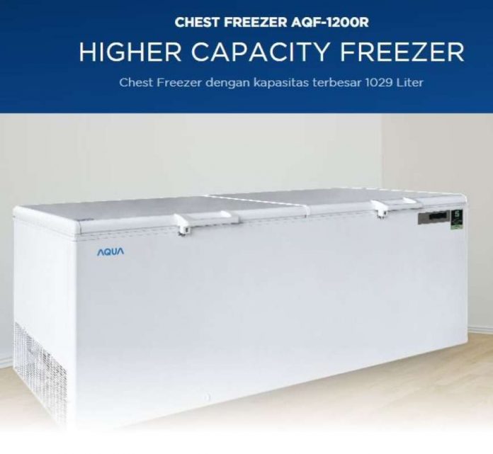 Chest Freezer Aqua Japan Menjaga Kualitas Makanan Walaupun Daya Listrik