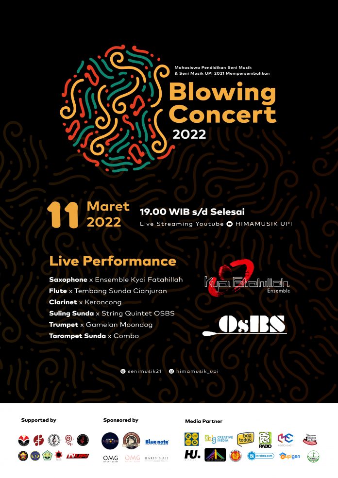 poster blowing concert A4