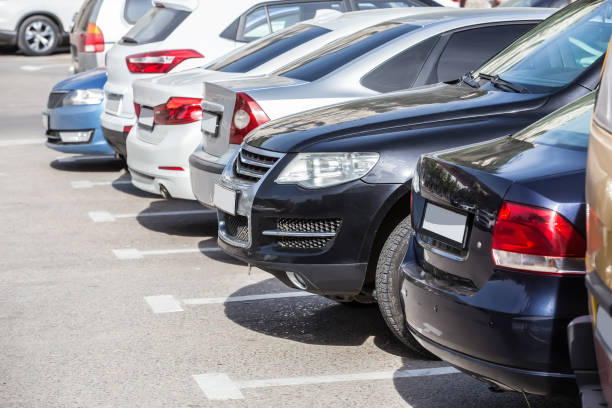 cars on the outside in the parking lot