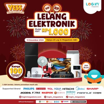 lelang elektronik log in megastore desember 2024
