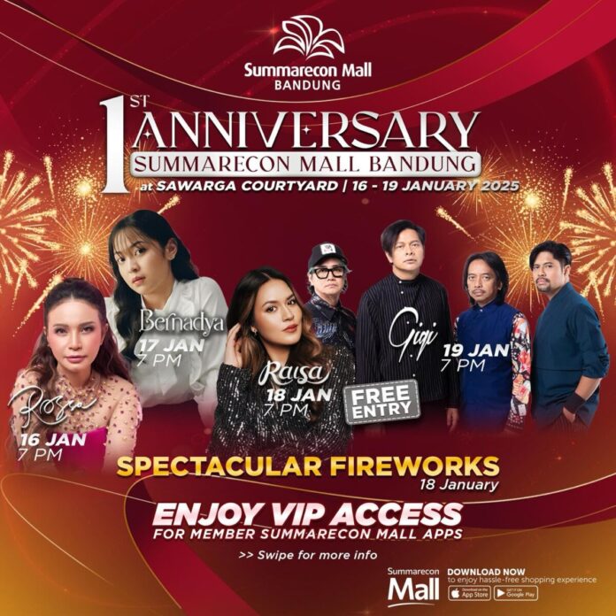 1st ANNIVERSARY SUMMARECON MALL BANDUNG 1st ANNIVERSARY SUMMARECON MALL BANDUNG
