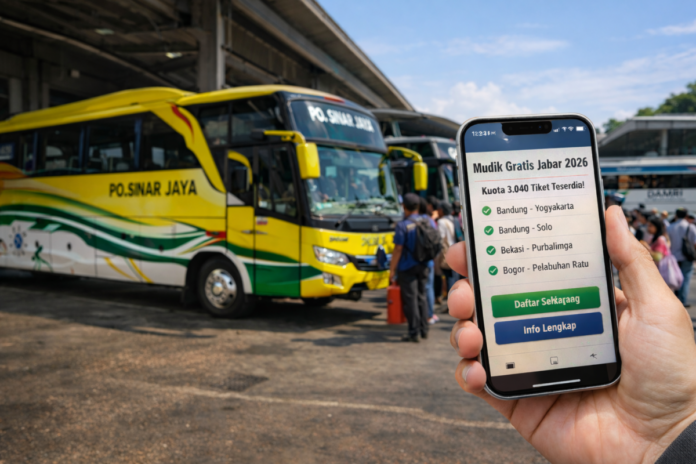 mudik gratis jabar 2026 Mudik Gratis Jabar 2026 Resmi Dibuka! Kuota 3.040 Tiket, Ini Rute dan Cara Daftarnya