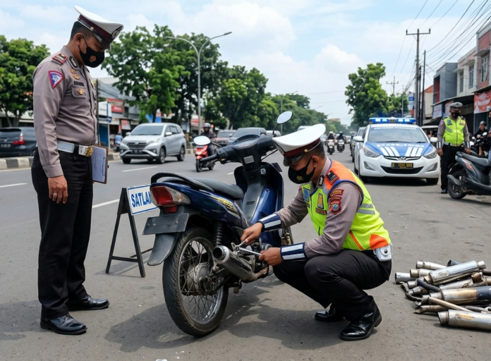 razia knalpot brong bandung