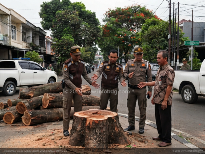 tebang pohon di bandung denda hingga 100 juta