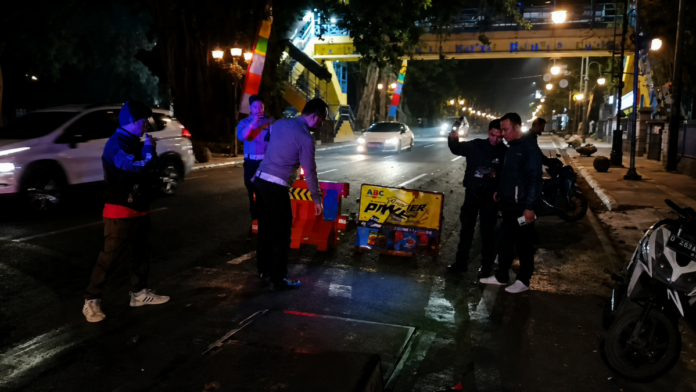 kecelakaan galian dan pju kota bandung