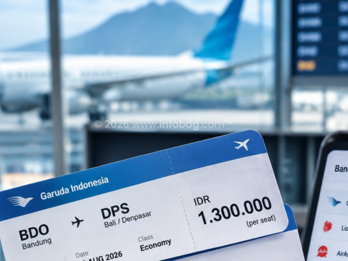 ilustrasi tiket pesawat bandara husein bandung